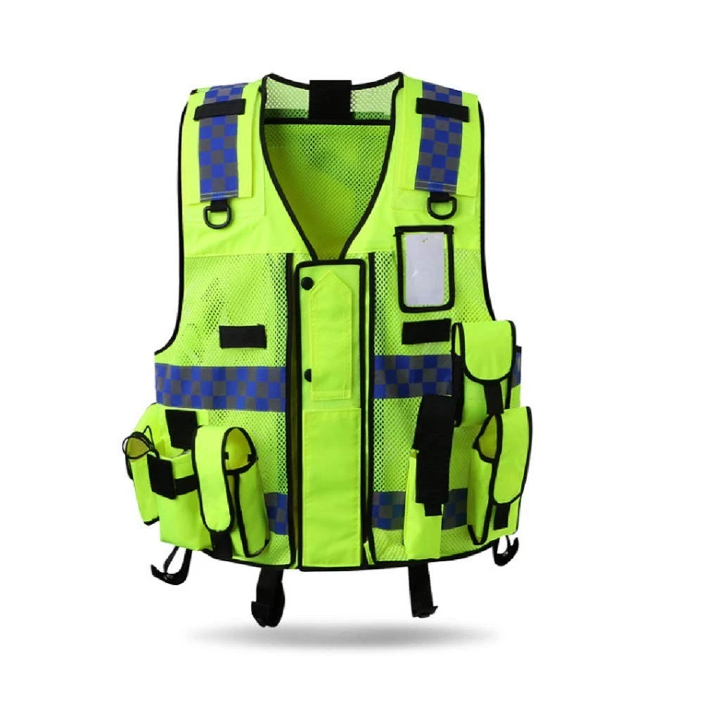 HYCOPROT Reflective Safety Security Vest, High Visibility Mesh Adjustable - product detail image 1