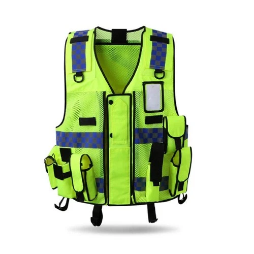 HYCOPROT Reflective Safety Security Vest, High Visibility Mesh Adjustable video thumbnail