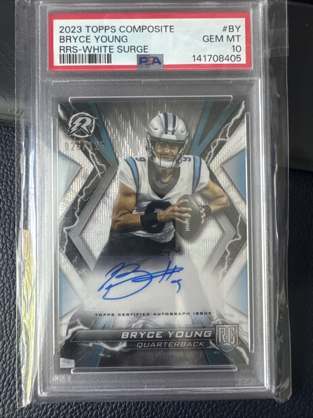 Bryce Young Topps Composite Resurgence Rookie Signatures #BY Base