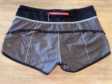 Lululemon Speed Up Shorts Size 6 In Gray, Pink, Teal