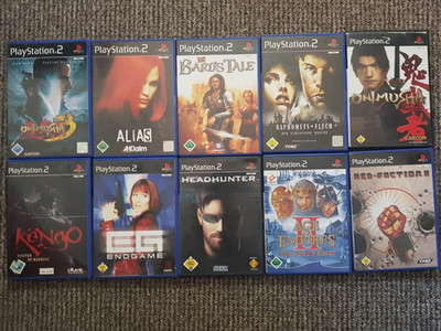 PS2,Kengo/HEADHUNTER/RED FACTION 2/ALIAS/ONIMUSHA/^BARDS TALE/ENDGAME