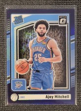 2024-25 Panini Donruss Optic - Rated Rookie Ajay Mitchell #274 Purple Prizm (RC)