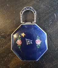 vintage navy and hand painted enamel finger c...