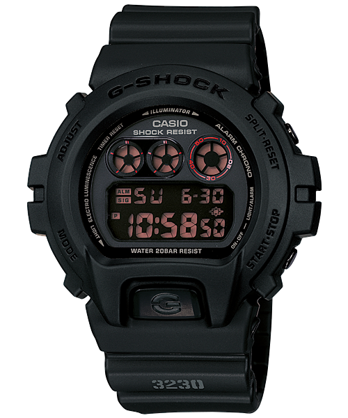 Casio DW6900MS-1 G-Shock Military Concept Black Digital Watch (NEW