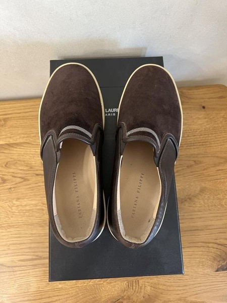 Women Fabiana Filippi Loafers Brown Suede 38