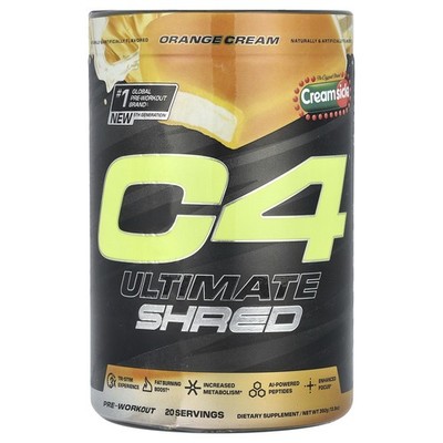 C4  Ultimate Shred, Pre-Workout, Creamsicle  Orange Cream, 13.8 oz (392 g)