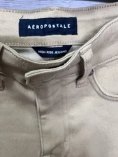 NEW Aeropostale High Rise Jegging Jeans Women's Size 00R Khaki
