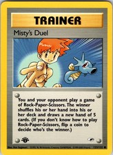 Misty's Duel 123/132 Gym Heroes Pokemon LP 1st Edition