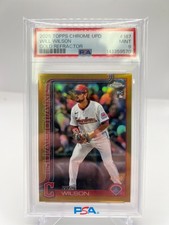 2025 TOPPS CHROME UPDATE WILL WILSON RC 41/50 GOLD REFRACTOR NO. 197 PSA 10