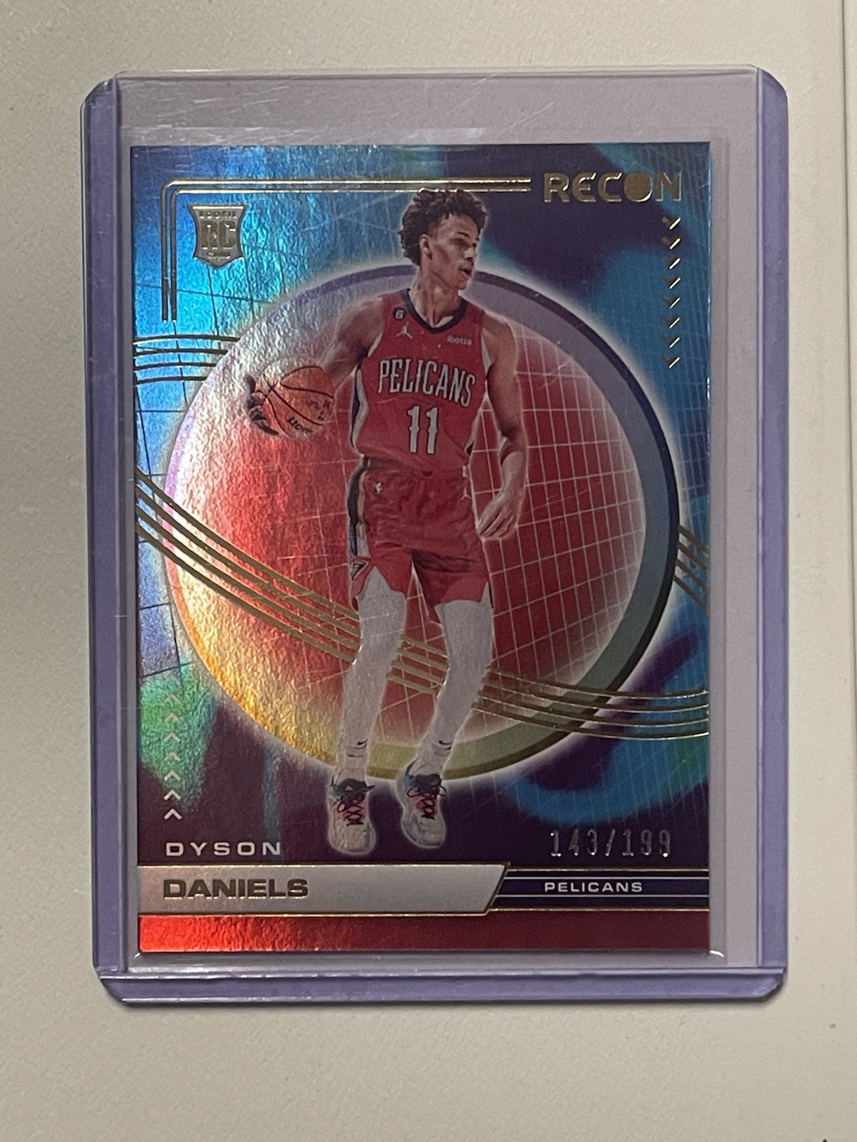 2022-23 Panini Recon #242 Dyson Daniels Red Holo Rookie RC /199