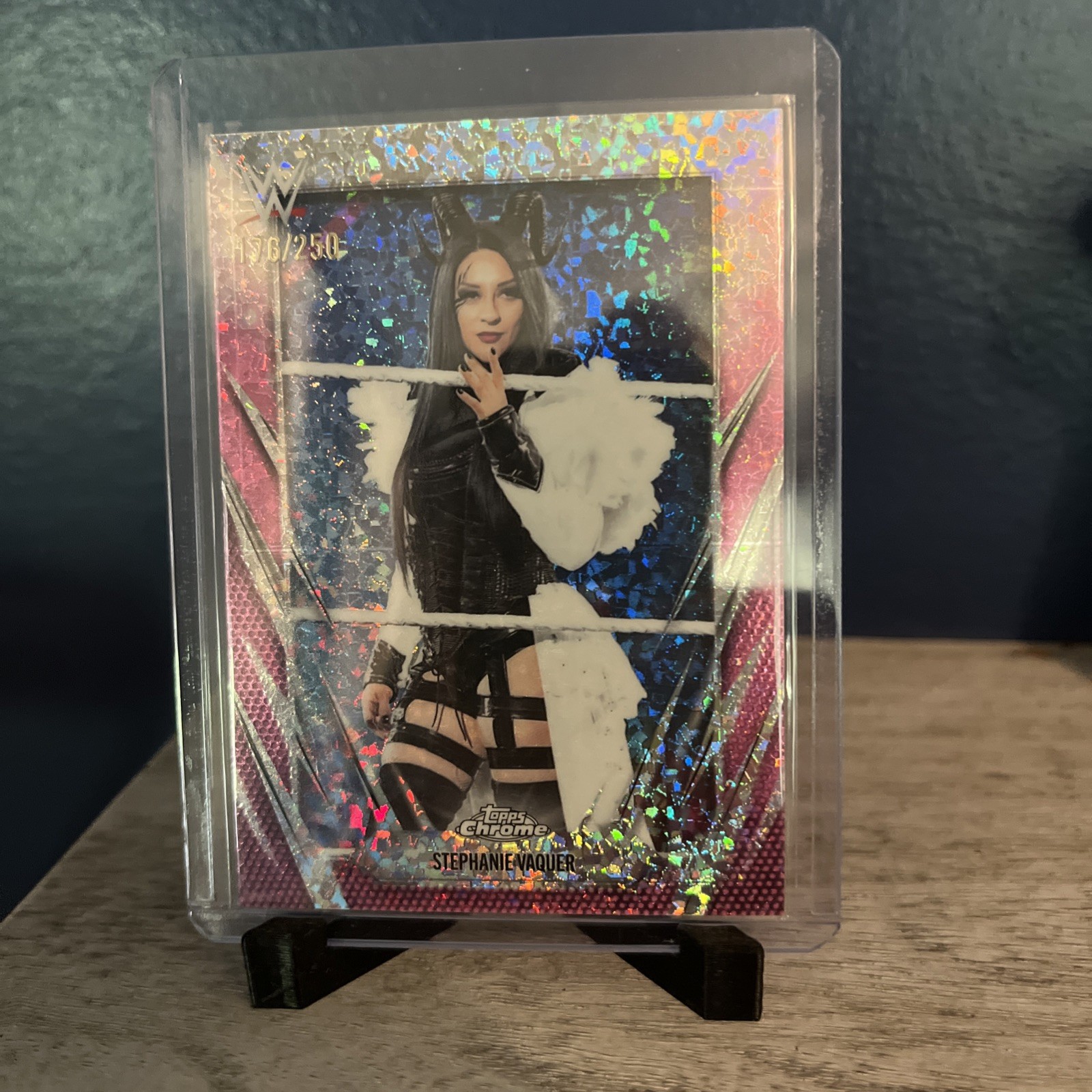 2026 WWE Topps Chrome Stephanie Vaquer Pink /250