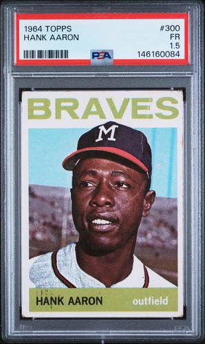 1964 TOPPS #300 HANK AARON PSA 1.5