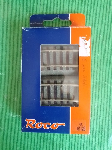Roco Geoline H0, 61129 Set De 6 Vías Curvas, Como Nuevas, OVP
