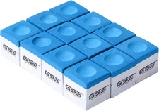 GSE Games & Sports Expert 12-Pack of Billiard/Pool Cue Chalks, Billiard Pool Tab