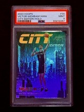 Rare 2023 NBA Hoops Victor Wembanyama City Edition Silver Holo Rc #30 Psa 9  🔥