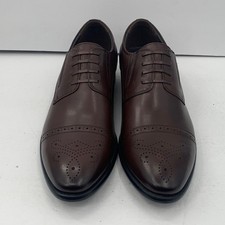 VINTAGE FOUNDRY Co. Men's No Lace Brown Oxford Shoes Size 11