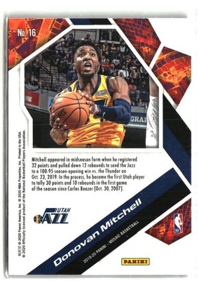 2019-20 Panini Mosaic #16 Donovan Mitchell Will to Win | eBay