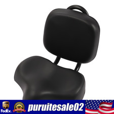 Bike Saddle Seat  Backrest Bicycle Extra Wide Comfort Leather Cushion Soft Pad