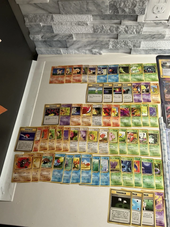2500+ Pokémon JP/Korean Lot Neo Genesis Gym Base Jungle Fossils EX IR VMAX Bulk - Image 2 of 4