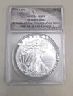 2015 (P) AMERICAN 1OZ SILVER EAGLE $1 ANACS MS69 KEY ONLY 75,640 STRUCK IN PA