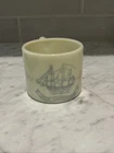 Vintage Old Spice Milk Glass Shaving Mug "Ship Friendship" Shulton Inc NJ