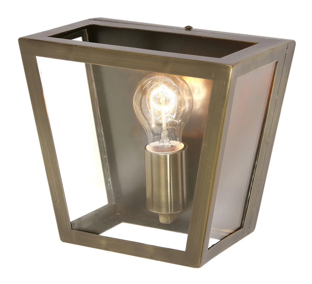 Wall Light Brass Riga Antique Oaks Lighting 1524 WB AB