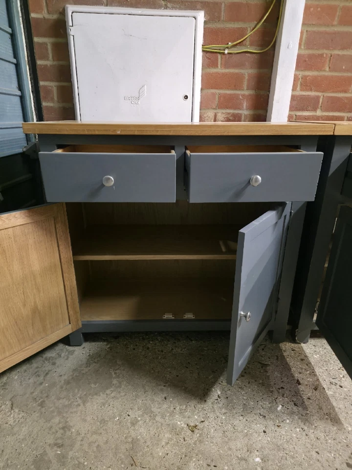 Two Wooden Sideboards With Shelves And Drawers - Image 3 of 4