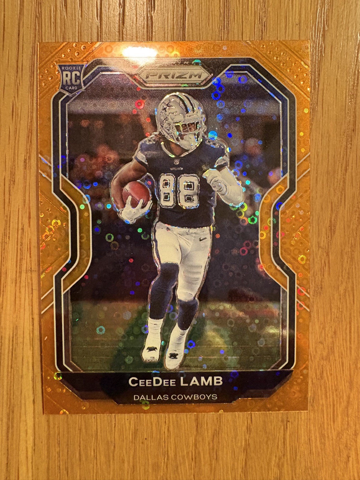 2020 Panini Prizm - Rookie CeeDee Lamb #334 Orange Disco Prizm (RC)