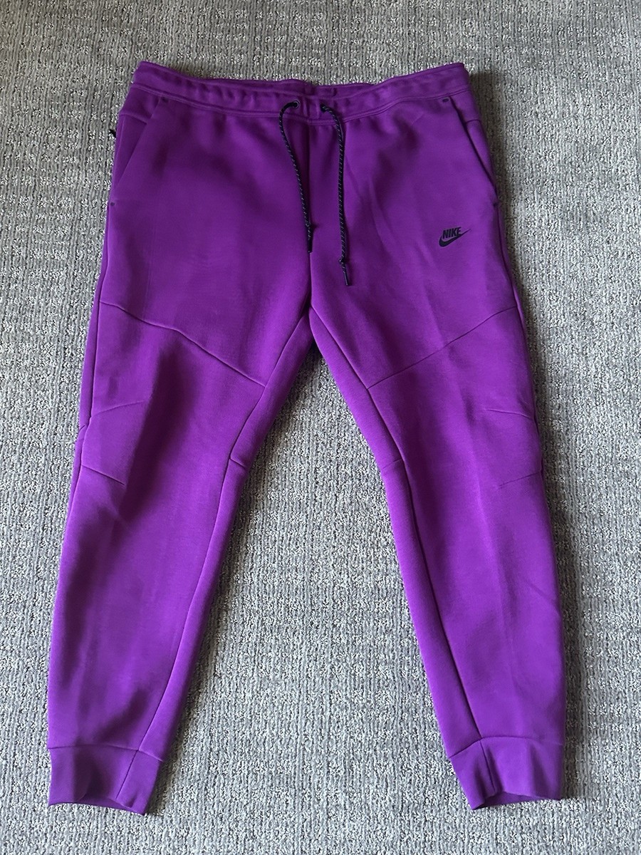 Size XXL - Men's Nike Sportswear Tech Pants Joggers Purple Fuchsia
