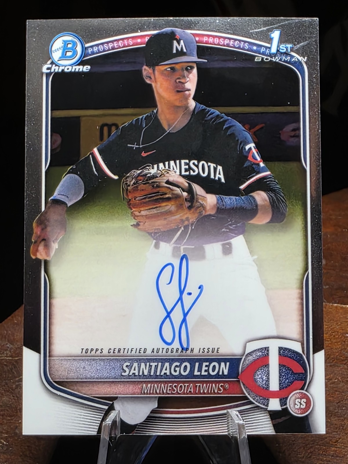 2025 Bowman Chrome #CPA-SL Santiago Leon 1st Autograph (AU, RC)