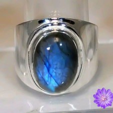Labradorite Gemstone 925 Sterling Silver Ring Handmade Jewelry Ring For Gift