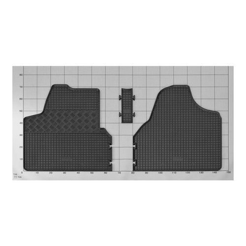 Adaptado Alfombrillas Goma Apto para Citroen Jumpy Desde 2007 Hasta 2016 3Sitze - Imagen 4 de 4