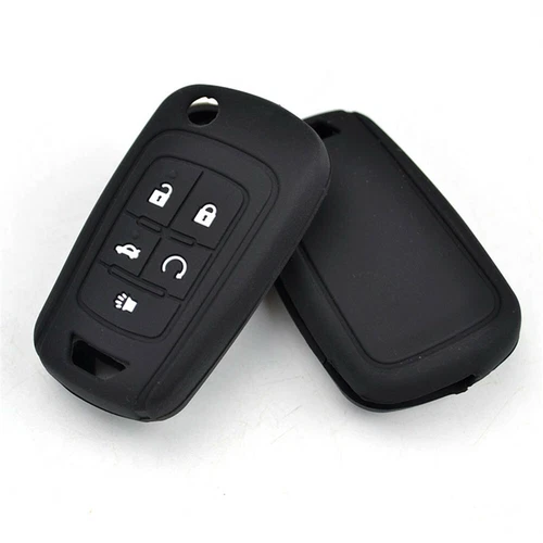 5 Buttons For Chevrolet Cruze Buick GM Silicone Flip Key Cover Case Remote Fob.
