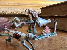 Figurine Indien Aluminium peint Soldat Jouet Jeux Collection N1