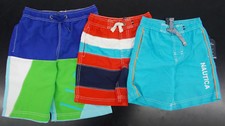 Boys Nautica 32  34 Assorted Swim Trunks Sizes 4, 5/6, 7  7X