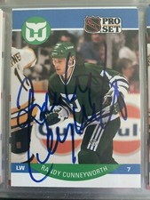 Randy Cunneyworth autographed 1990 Pro Set hockey card #101