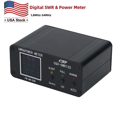 CQV-SWR120 1.8MHz-54MHz Digital SWR and Power Meter Color LCD Display Type-C ~US