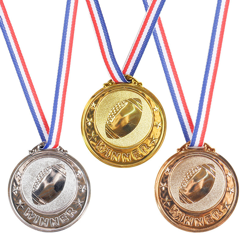 Award Medals For Kids Rugby Medals Sports Match Party Favors Group