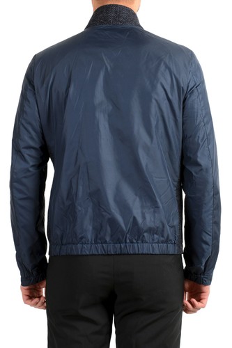 Hugo Boss Men's "T-Lennard4" Blue Wool Silk 2 in 1 Coat US S IT 48 - Picture 7 of 10