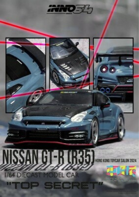 INNO64 NISSAN GT-R R35 NISMO TOP SECRET HONG KONG TOY CAR