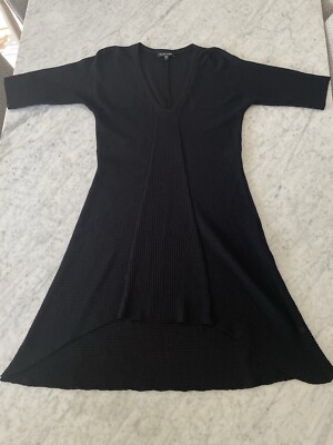 eileen fisher fit and flare dress Washable Wool Crepe Dress – Eileen Fisher Renew main image 1