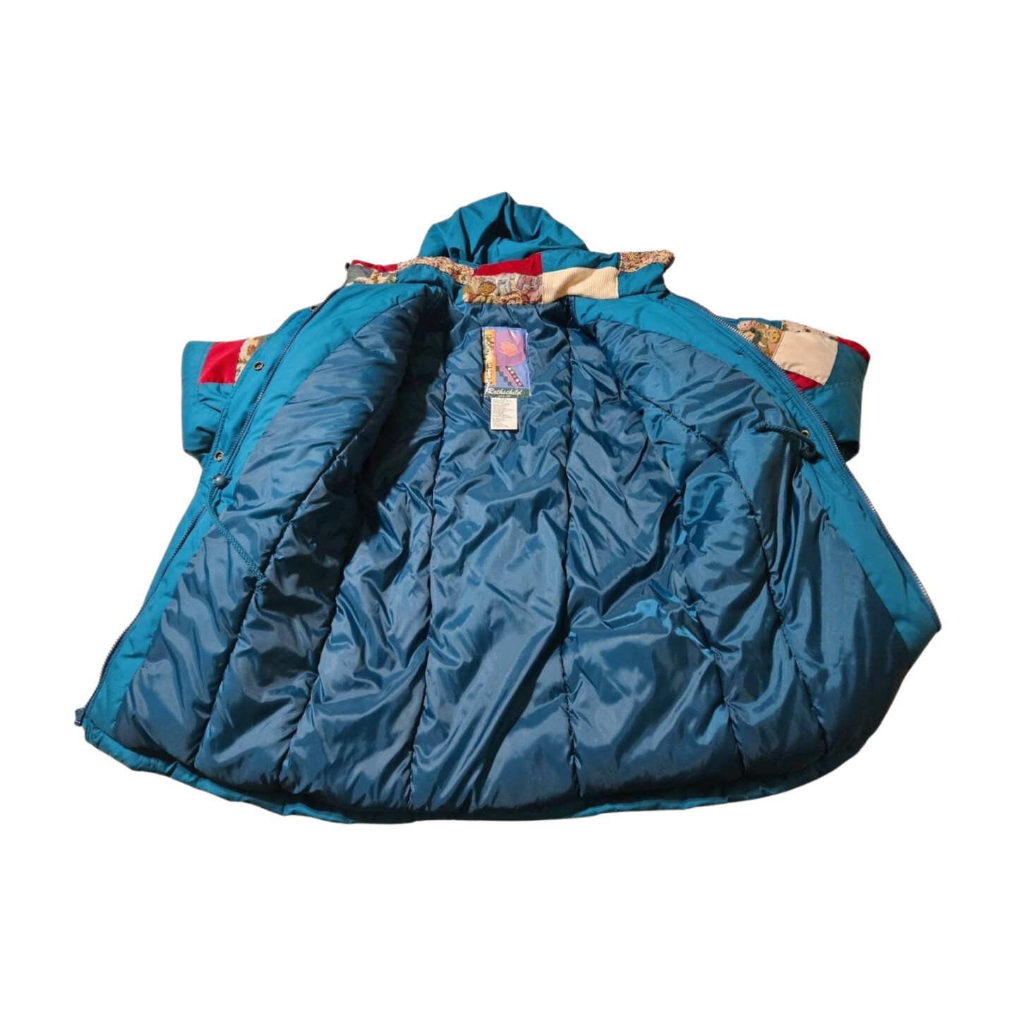 NOS Rothschild Storm Stopper Patchwork Puffer Coa… - image 6