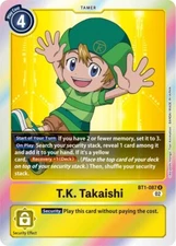 T.K. Takaishi Foil - BT1-087 - NM - Digimon TCG