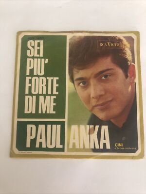 LP 45 7'' PAUL ANKA Du bist stärker als ich Ich habe dich im Sinn italy RCA no cd mc dvd*