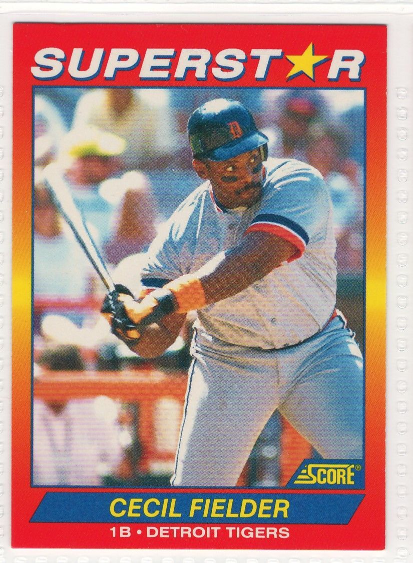 Cecil Fielder  1992 Score Baseball #66 Superstar Tigers
