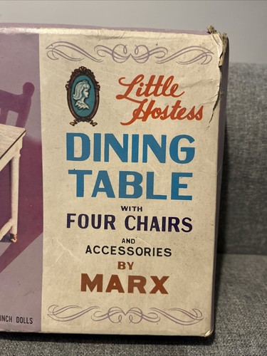 Little Hostess Dining Table With Four Chairs - Marx - Sindy Size - Picture 2 of 6