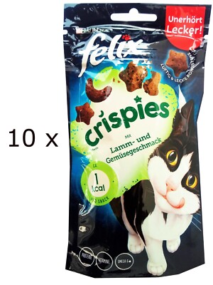 (  44,33/kg)  Felix Crispies mit Lamm- und Gemüse Knabber Snack - 10x 45 g