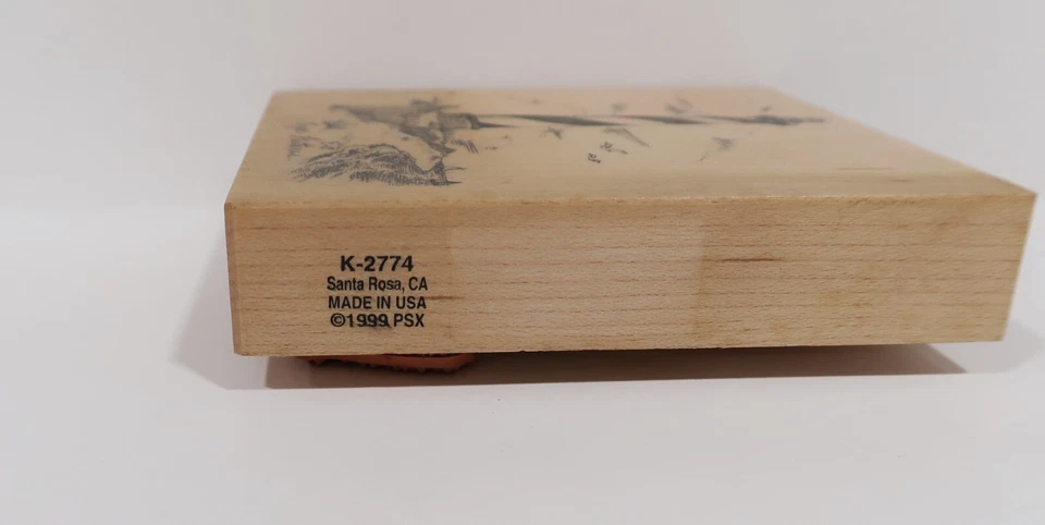 Sello de goma montado en madera PSX 1999, K-2774 Cape Hatteras, faro Foto 3 de 3