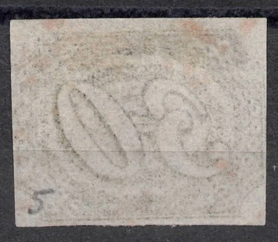 RHM:BR 5 Mi:BR 5 1844 Brasil 30 Rèis OLHOS-DE-BOI " INCLINADOS", usado, LH Foto 2 de 2