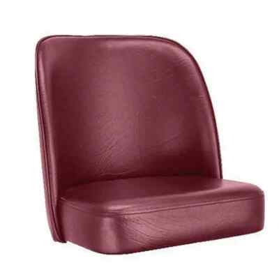 MODESTO SEATING 17 in WIDE BURGUNDY VINYL BARSTOOL REPLACEMENT BUCKET  SEAT(ONLY)